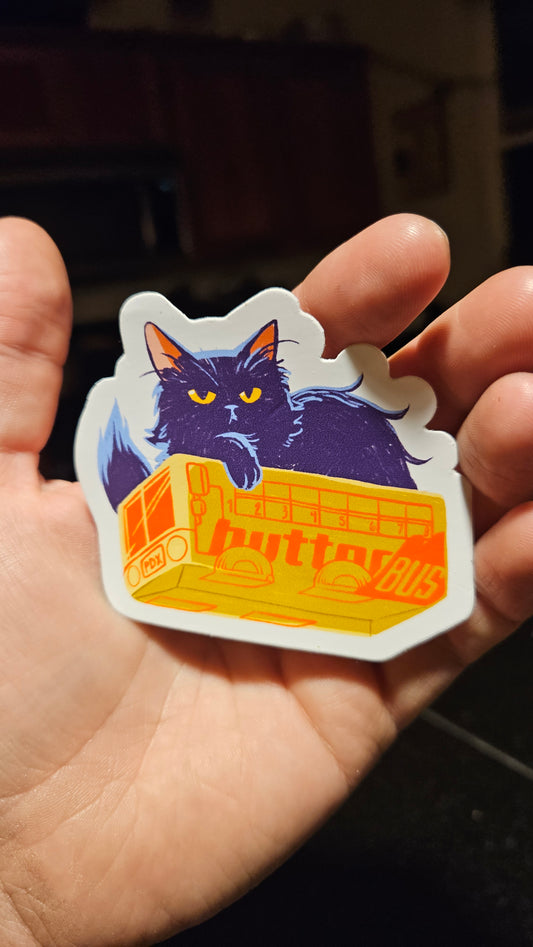 Gummy Butter Bus Vinyl Sticker